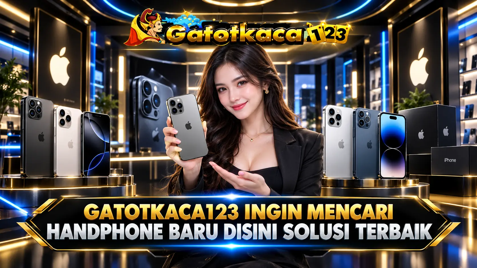 Gatotkaca123 x Nhatthanhstore Solusi Mencari Handphone Original Baru - 14 inches - Blue (B8CM9PT)